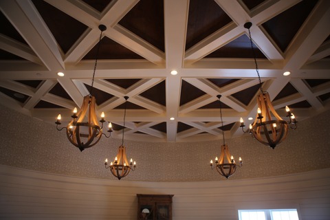 Upper Silo Banquet Room - Ceiling detail and lighting 