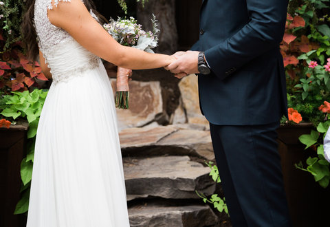 The Gathering Place Weddings & Receptions - bride and groom wedding ceremony 