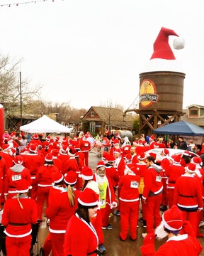 Christmas at Gardner Village - Santa Run at Gardner Village 