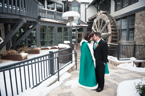 Photo Courtesy of Tia Chapman Photography - winter wedding at mill plaza 