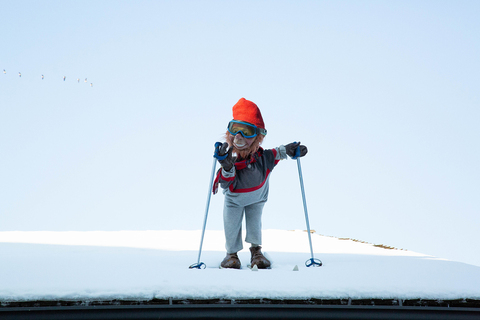 Gardner Village Christmas Elves - Skiing elf at Gardner Village 