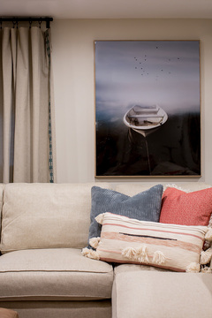 Down to Earth Projects | Castlefield Lane -  boat artwork pillow accessories 