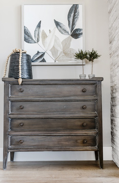 Down to Earth Projects | Jalais Lane - leafed artwork weathered chest of drawers 