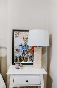 Down to Earth Projects | Jalais Lane - white nightstand lamp accessories 