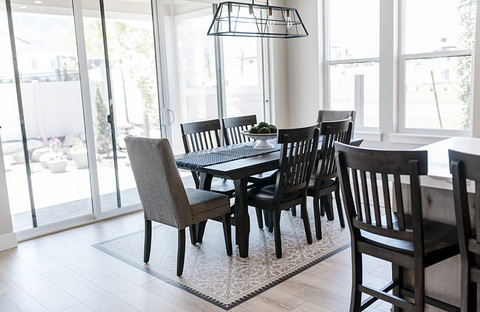 Down to Earth Projects | Jalais Lane - 6 piece dining room long chandelier 