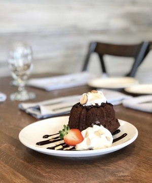 Dessert at Archibald's Restaurant  - Death by Chocolate Cake  