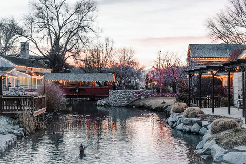 Christmas in the Village - winter christmas scene at gardner village 