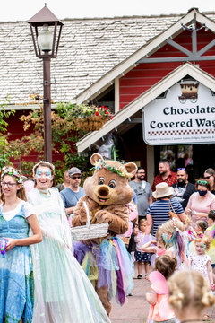 Woodland Fairy Festival Saturday Parade - Saturday parade and chocolate bear during woodland fairies  