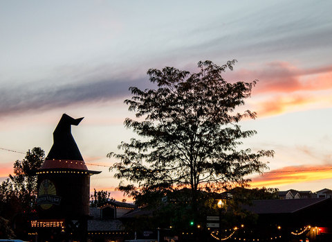 Gardner Village WitchFest - witchfest during sunset 
