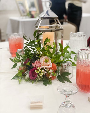 The Gathering Place Weddings & Receptions - table setting at wedding 