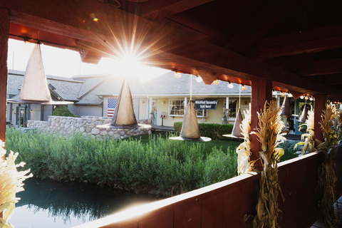 Gardner Village WitchFest - witching bridge 