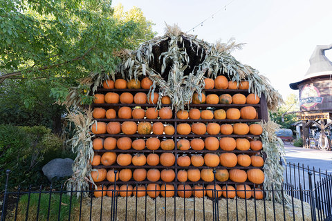 Gardner Village WitchFest Pumpkin House - pumpkin house at witchfest 