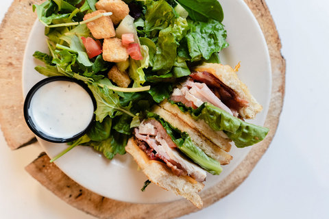  Club Sandwich & Salad at Archibald's Restaurant