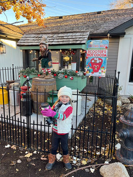 Elf Displays at Gardner Village - young girl at elf display 