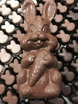 Chocolate Covered Wagon - Chocolate easter bunny 