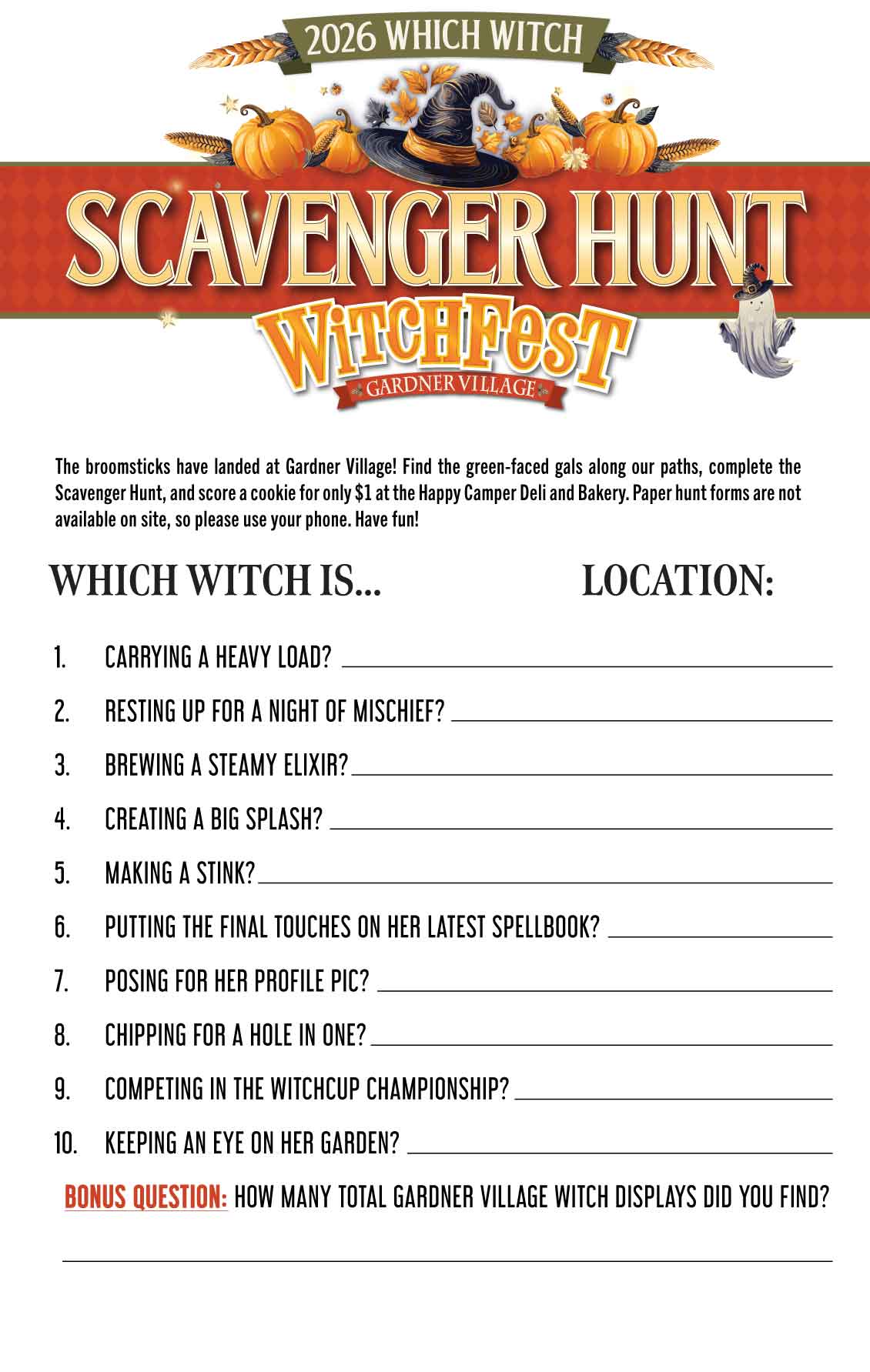 2026 witch scavenger hunt