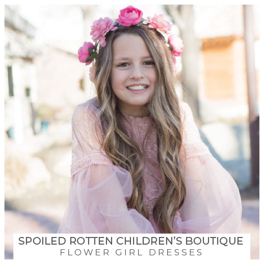 spoiled rotten flower girl dress