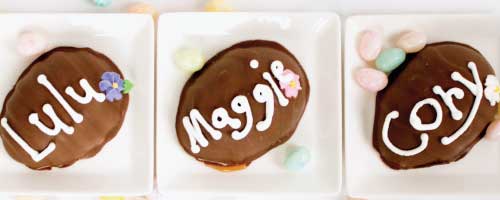 PERSONALIZED EASTER EGGS <br>CHOCOLATE COVERED WAGON PERSONALIZED EASTER EGGS <br>CHOCOLATE COVERED WAGON