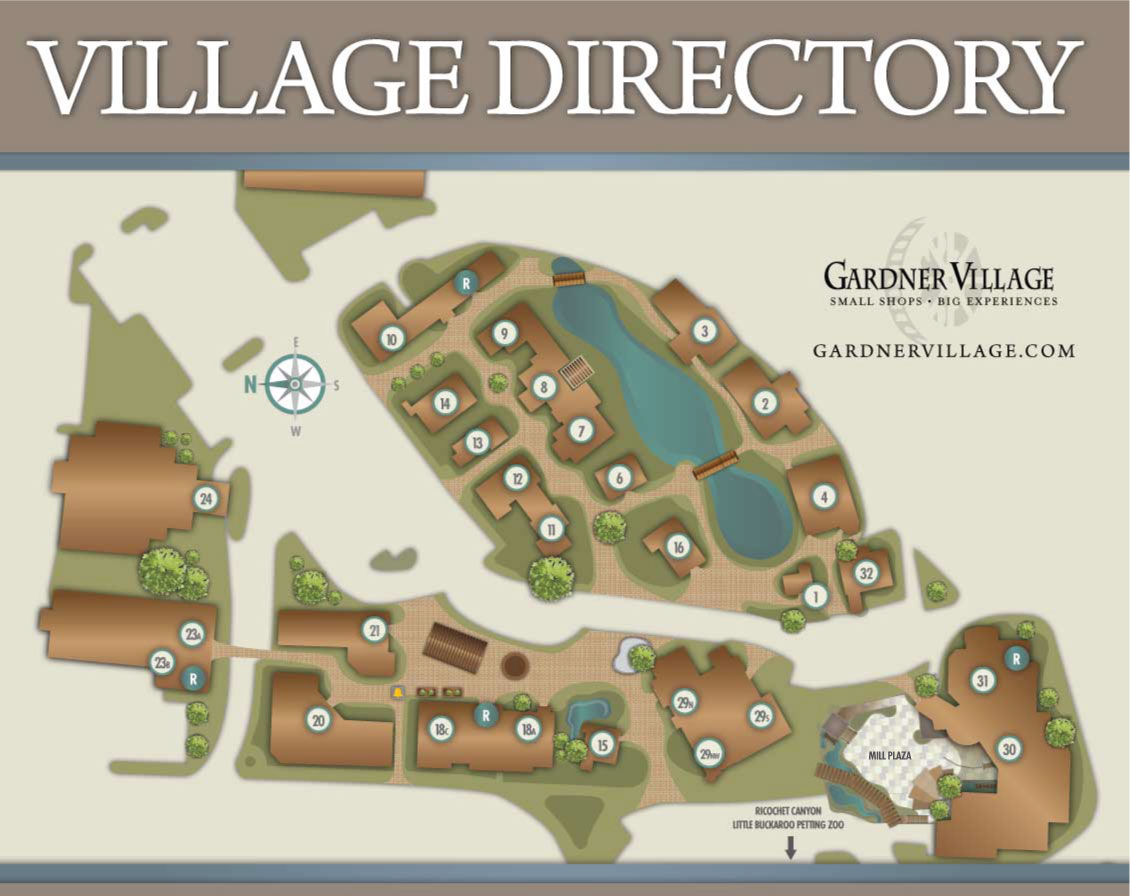 gardner village map