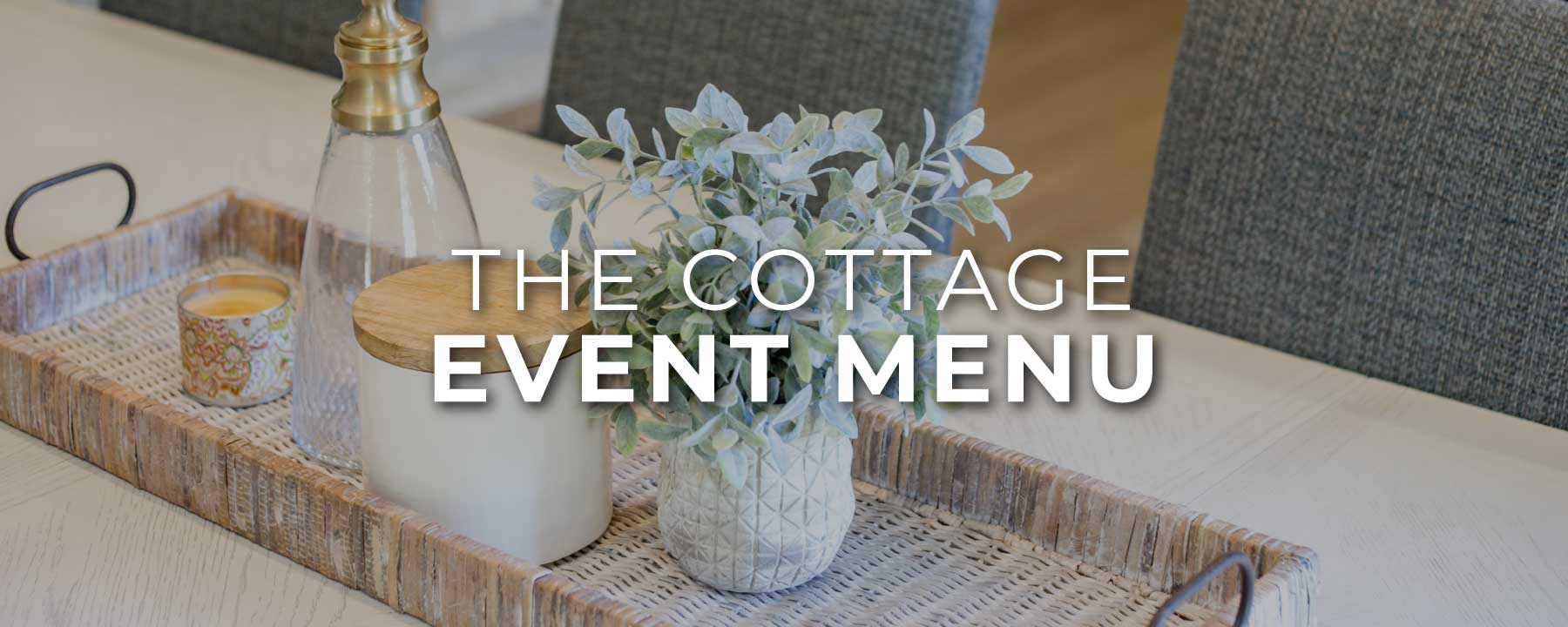 the cottage event menu