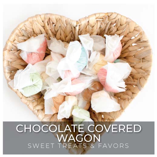 chocolate covered wagon sweet treats and favors