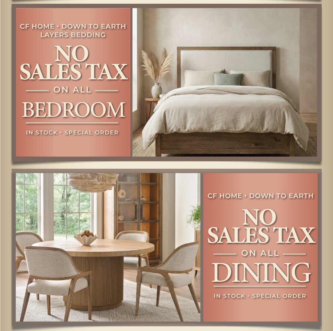 down to earth spring sale