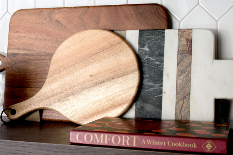 how to style cutting boards