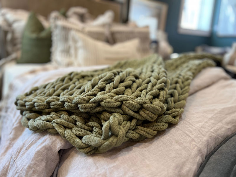 green bedding