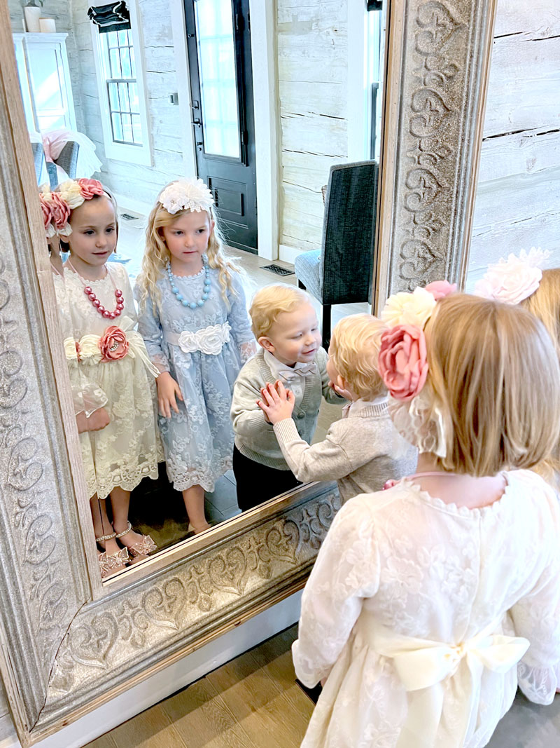 cute kid looks