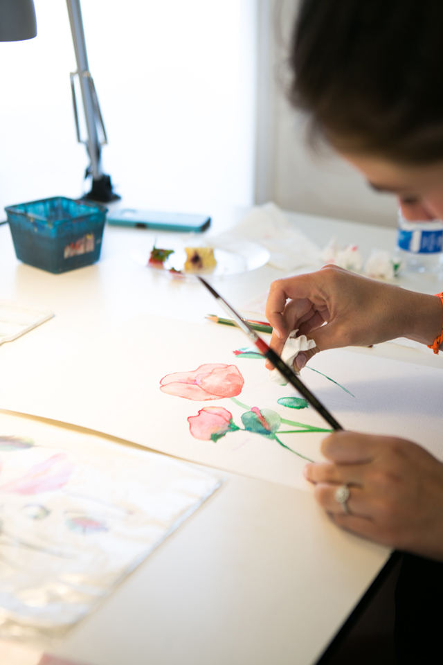 painting poppies