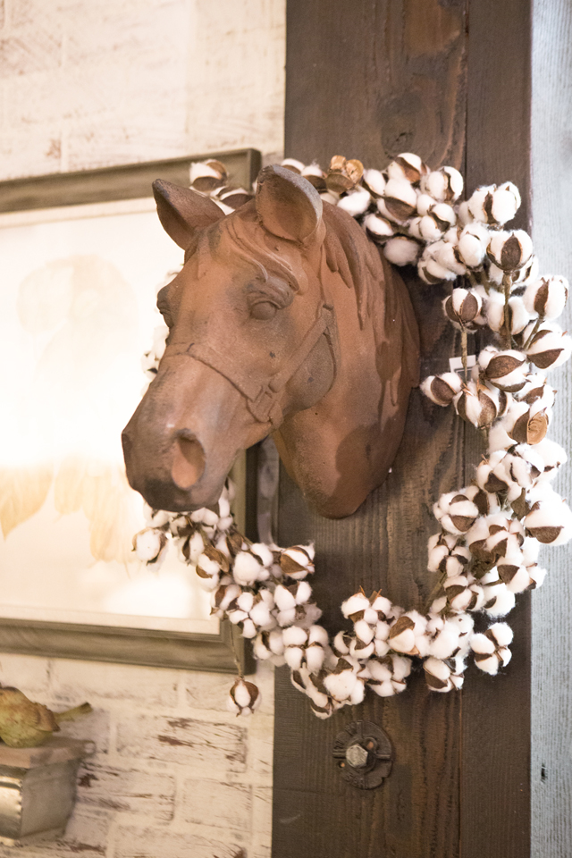 cotton wreath
