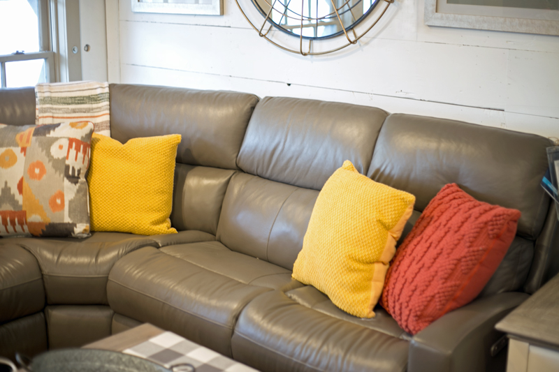leather sectional