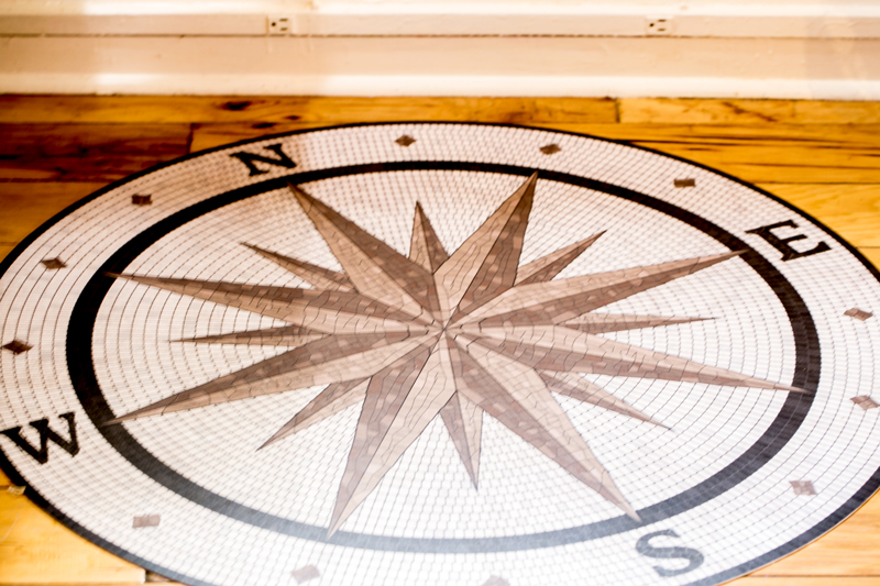 compass floor mat